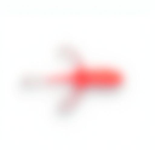 Krakatoa Popper lure in red and white